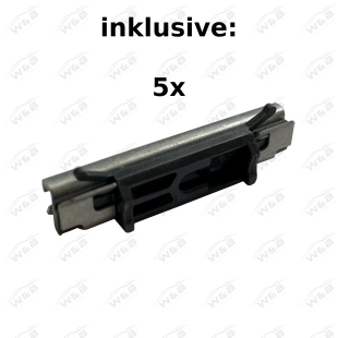 Preview: Leiste links für Frontscheibe BMW 5er E60/E61 Zierleiste inkl. Clips Windschutzscheibe