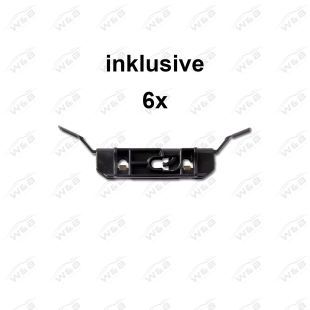 Leiste links für Frontscheibe BMW 3er F30/F31 Zierleiste inkl. Clips Windschutzscheibe