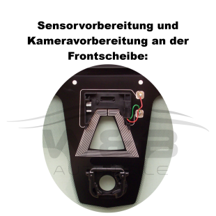 Preview: Frontscheibe BMW 3er F30 / F31 mit Sensor + Kamera Windschutzscheibe