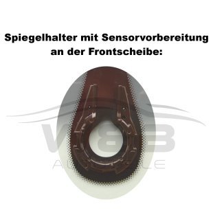 Frontscheibe AUDI A4 (8K) BJ:2007-2011 mit Graukeil + Sensor Windschutzscheibe