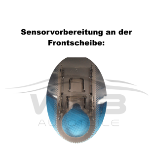 Preview: Frontscheibe SEAT LEON (1P) BJ:2005-2012 mit Blaukeil + Sensor Windschutzscheibe