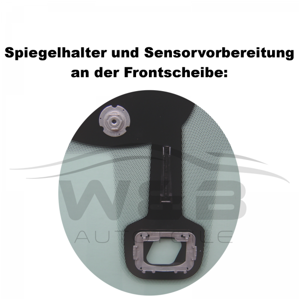 Frontscheibe PEUGEOT 407 BJ:2004-2011 mit Sensor Windschutzscheibe (Innenspiegel mit Abblendautomatik)