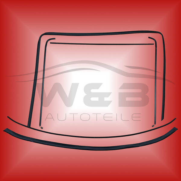 Leistensatz für Frontscheibe OPEL OMEGA B Gummi Dichtung Rahmen Windschutzscheibe